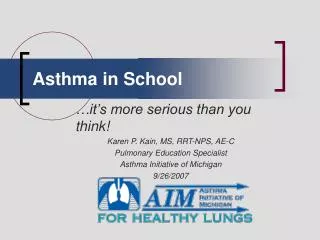Asthma in School