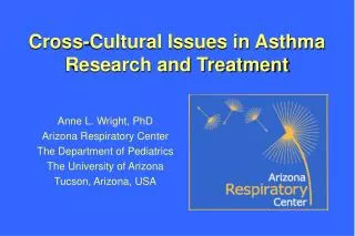Cross-Cultural Issues in Asthma Research and Treatment