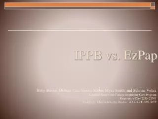IPPB vs. EzPap