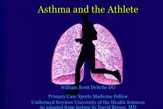 Asthma and the Athlete