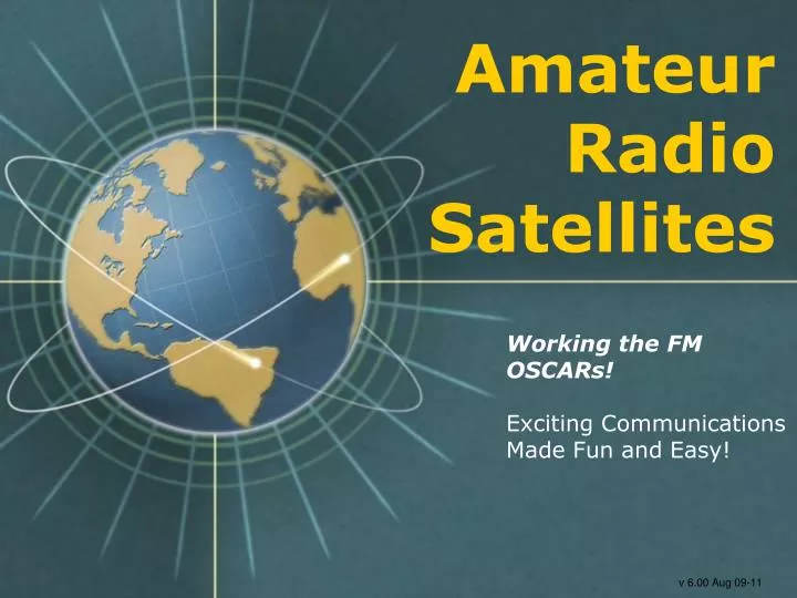 amateur radio satellites