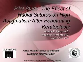 Pilot Study: The Effect of Radial Sutures on High Astigmatism After Penetrating Keratoplasty