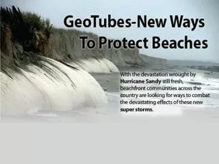 An Infographic About Geotubes to protect Beaches
