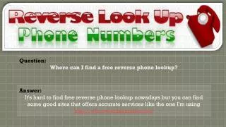 Where to Conduct Reverse Phone Lookup