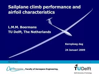 Sailplane climb performance and airfoil characteristics