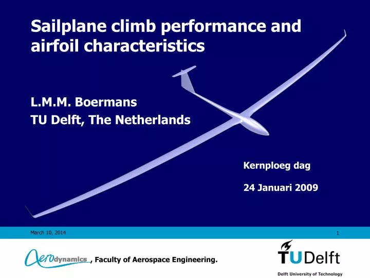 sailplane climb performance and airfoil characteristics