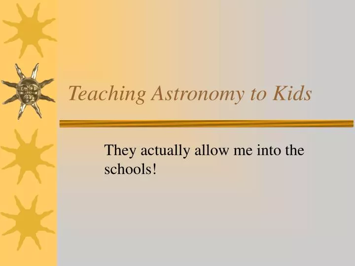 teaching astronomy to kids