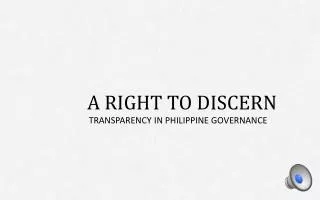 Draft Government Transparency