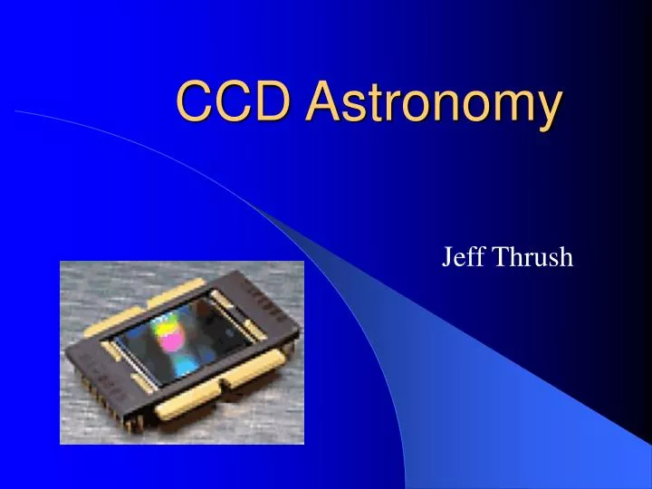 ccd astronomy