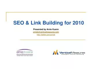 SEO & Link Building for 2010