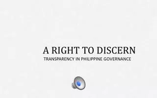 PH Transparency and Governance Vid Series 1