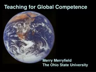 Teaching for Global Competence