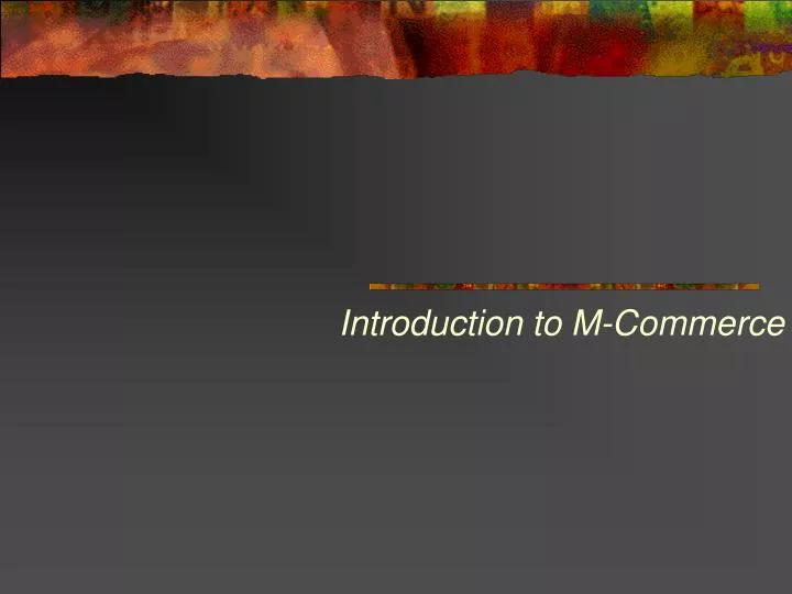 introduction to m commerce