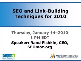SEO and Link-Building Techniques for 2010
