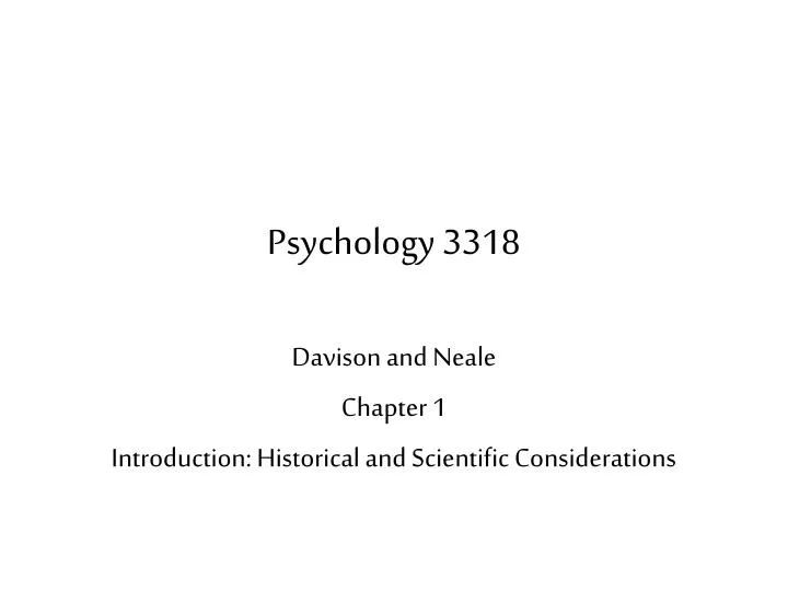psychology 3318