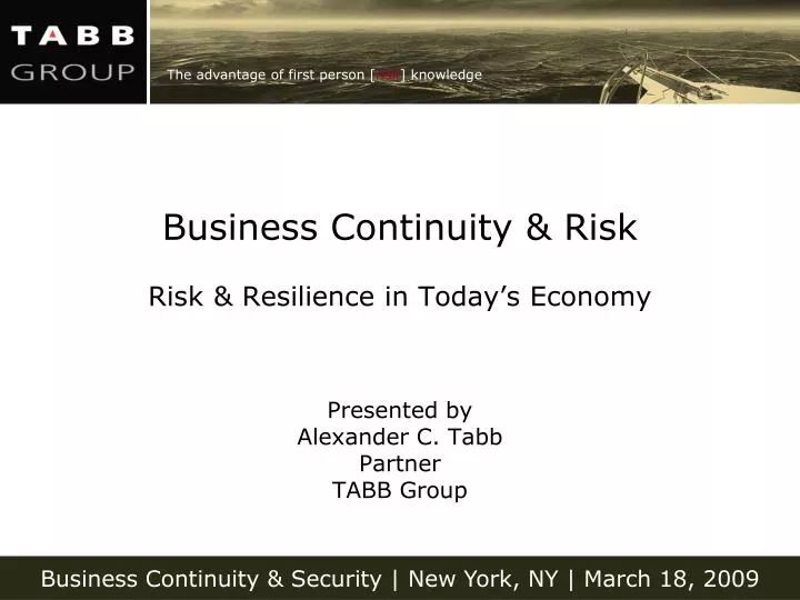 business continuity risk risk resilience in today s economy