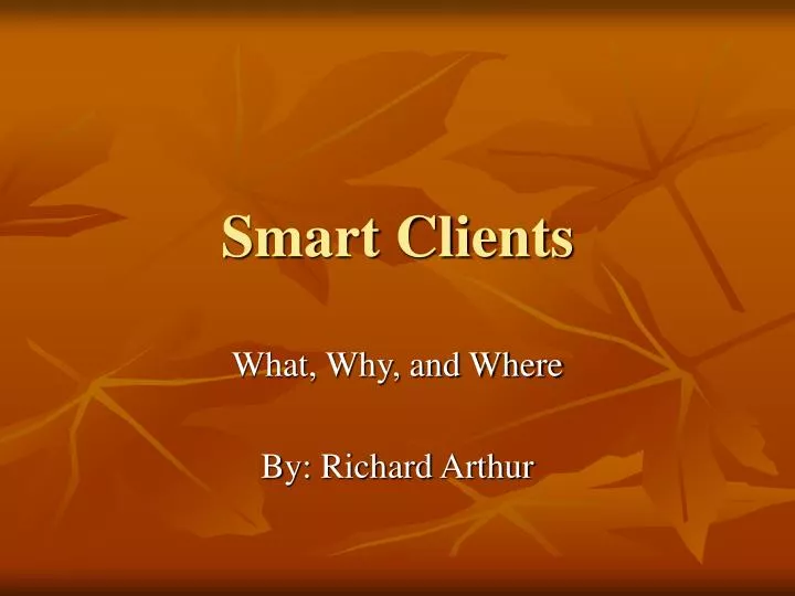 smart clients