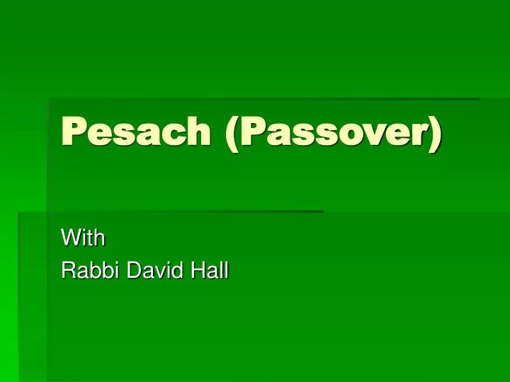 pesach passover