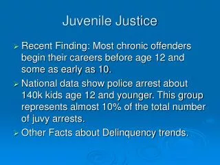 Juvenile Justice