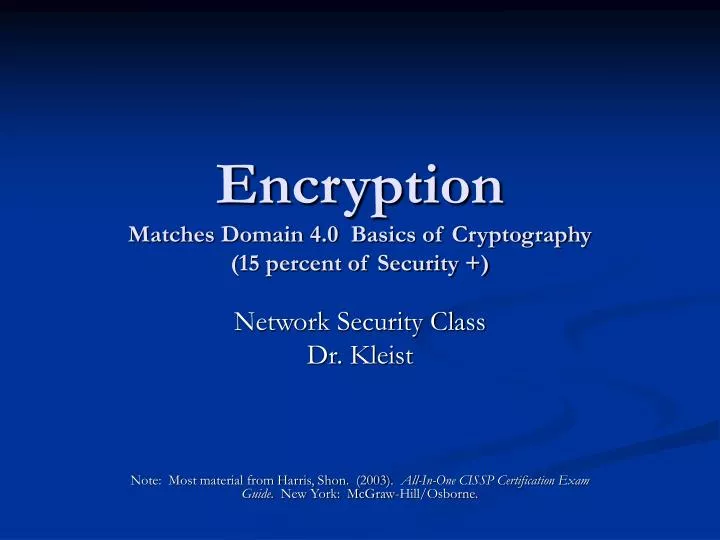 encryption matches domain 4 0 basics of cryptography 15 percent of security