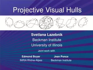 Projective Visual Hulls