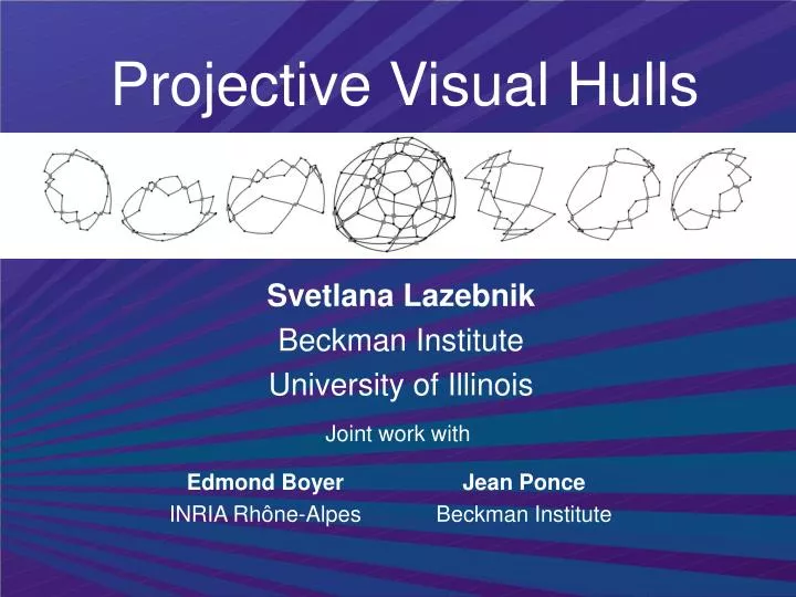 projective visual hulls