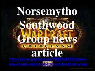 Norsemytho Southwood Group news article: Books you should re