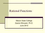 PPT - Rational Functions PowerPoint Presentation, free download - ID ...