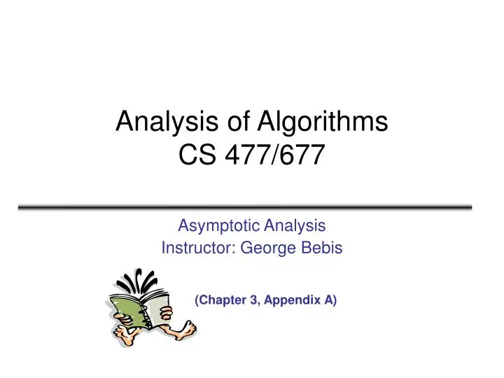 analysis of algorithms cs 477 677