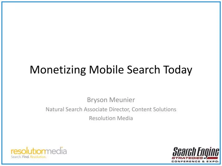 monetizing mobile search today