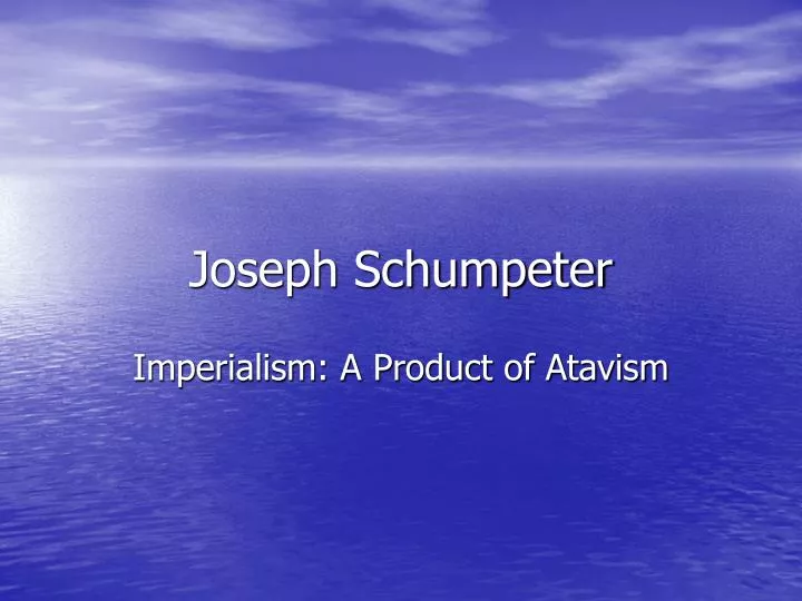 joseph schumpeter