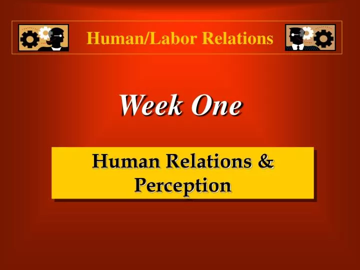 human labor relations