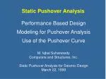 Static Pushover Analysis