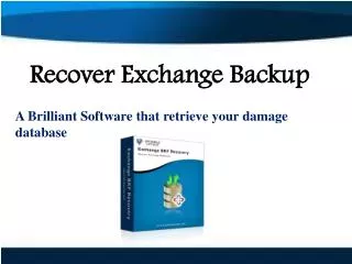 Recover Exchange Backup
