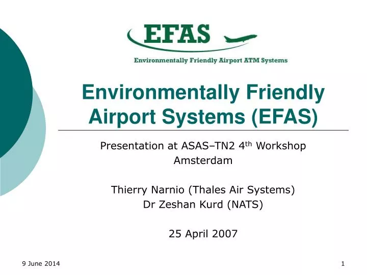 environmentally friendly airport systems efas