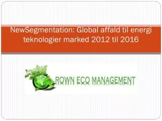 NewSegmentation: Global affald til energi teknologier marked