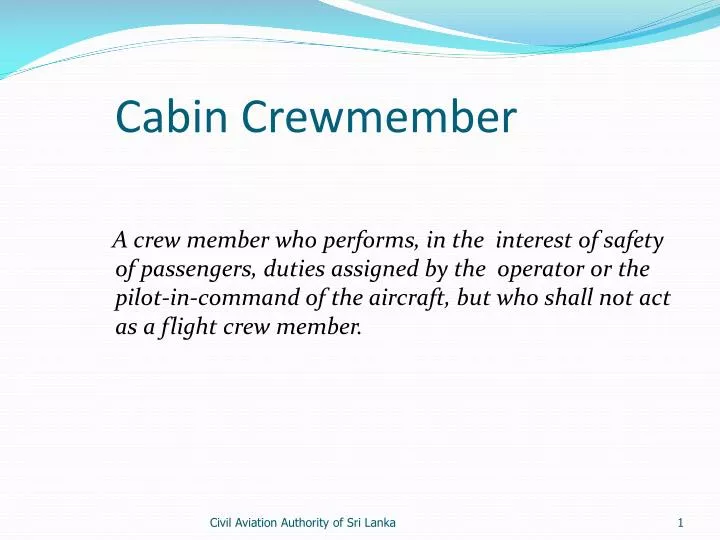 cabin crewmember