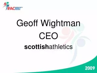 Geoff Wightman CEO scottish athletics