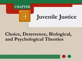 Choice, Deterrence, Biological, and Psychological Theories