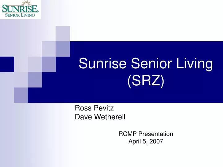 sunrise senior living srz