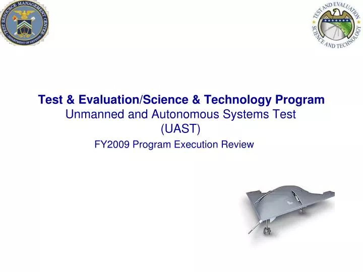 test evaluation science technology program unmanned and autonomous systems test uast