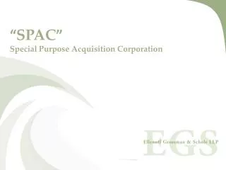 “ SPAC ” Special Purpose Acquisition Corporation