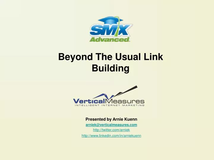 beyond the usual link building