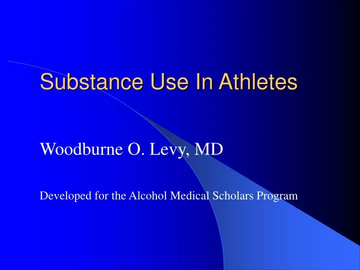 substance use in athletes