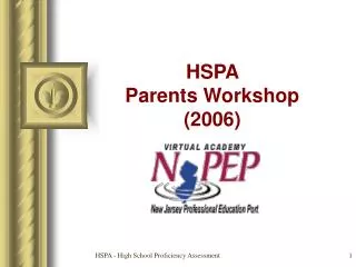 HSPA Parents Workshop (2006)