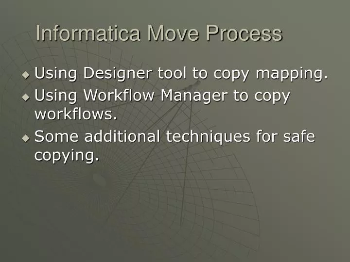informatica move process