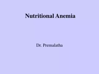 Nutritional Anemia