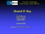 Heated IV Bag