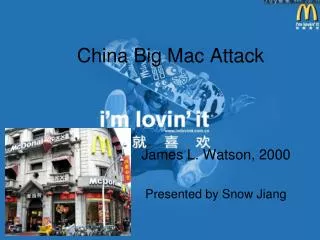 China Big Mac Attack