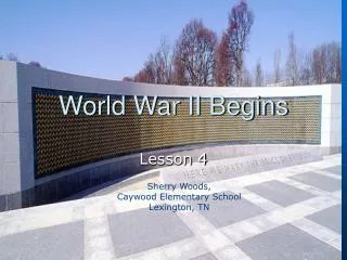 world war ii begins